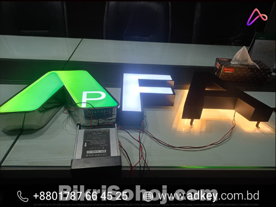 LED Acrylic Letter Sign SS Letter Price Advertising